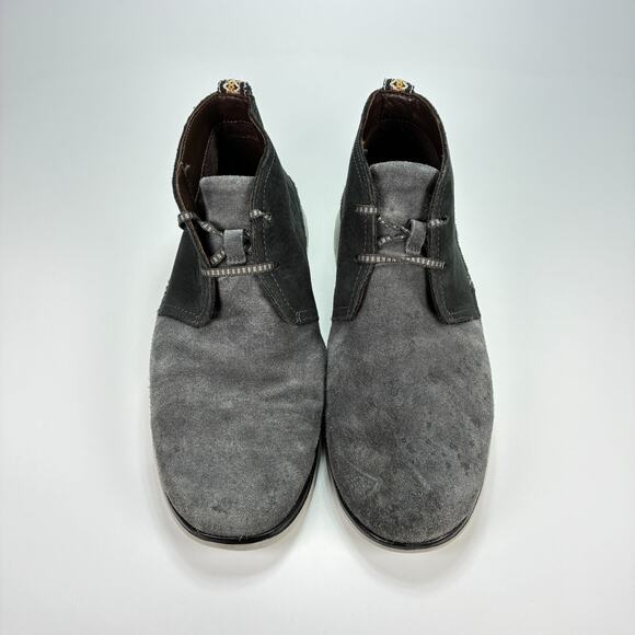 UGG Freamon Dark Gray Leather Waterproof Chukka Lace Up Boot 1094358 Mens Sz 9.5 - Picture 3 of 10